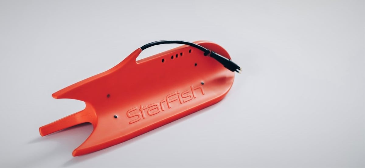 Vacuum Casting product Starfish Blueprint Subsea Zoomed in
