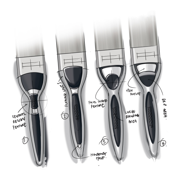 LG Harris Icon Product Design Sketches